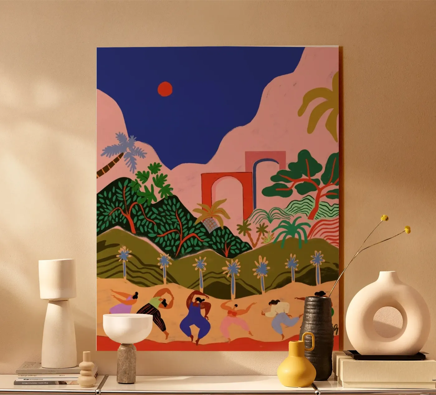 Dancing in Paradise acrylic glass by Arty Guava