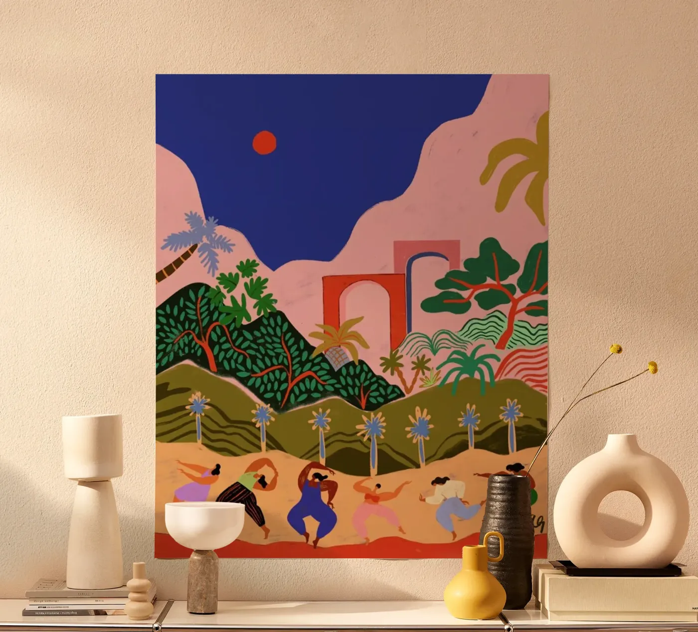 Dancing in Paradise poster van Arty Guava