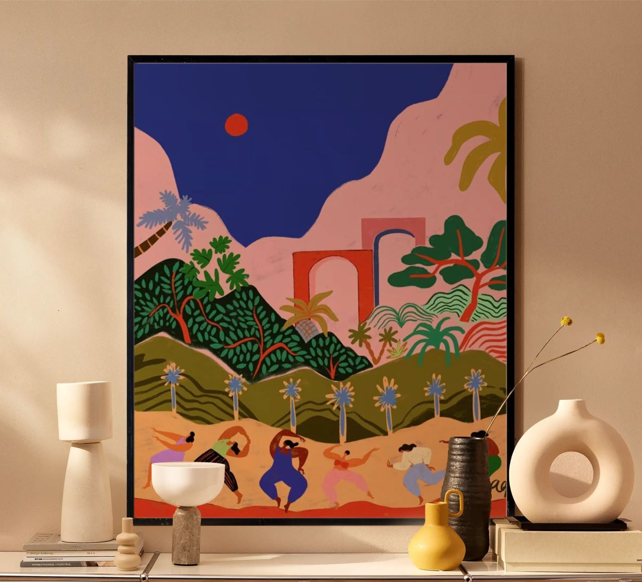Dancing in Paradise Poster von Arty Guava