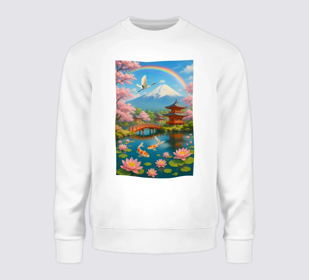 Fuji Mountain Japanese sudadera de JEFF CREATIVE ART