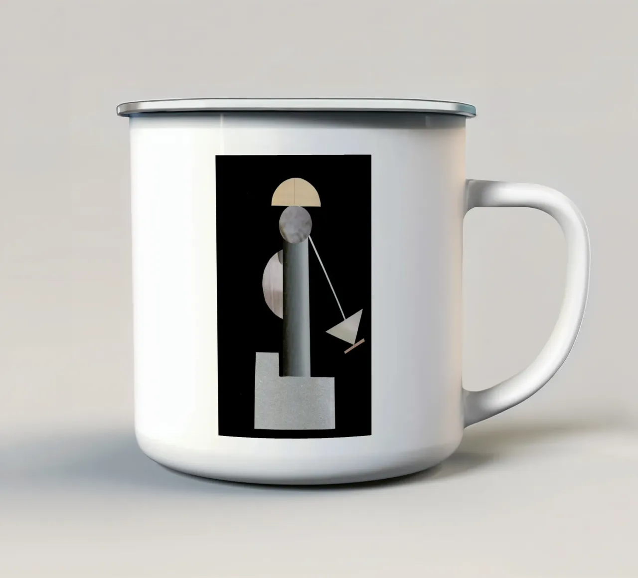 On 03 Emaille Tasse von The Home Office Studio