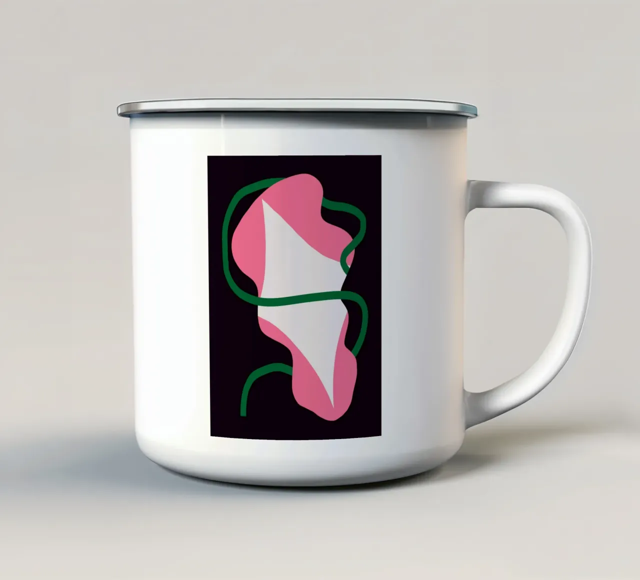 Gloria rosa del mattino tazza in smalto da Little Dean