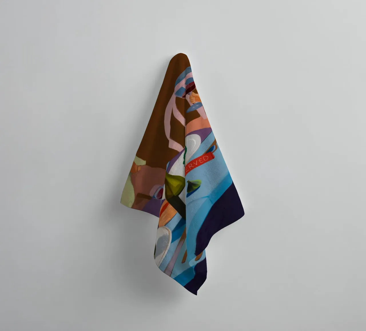 Romantisch diner badhanddoek van Aurora Muse