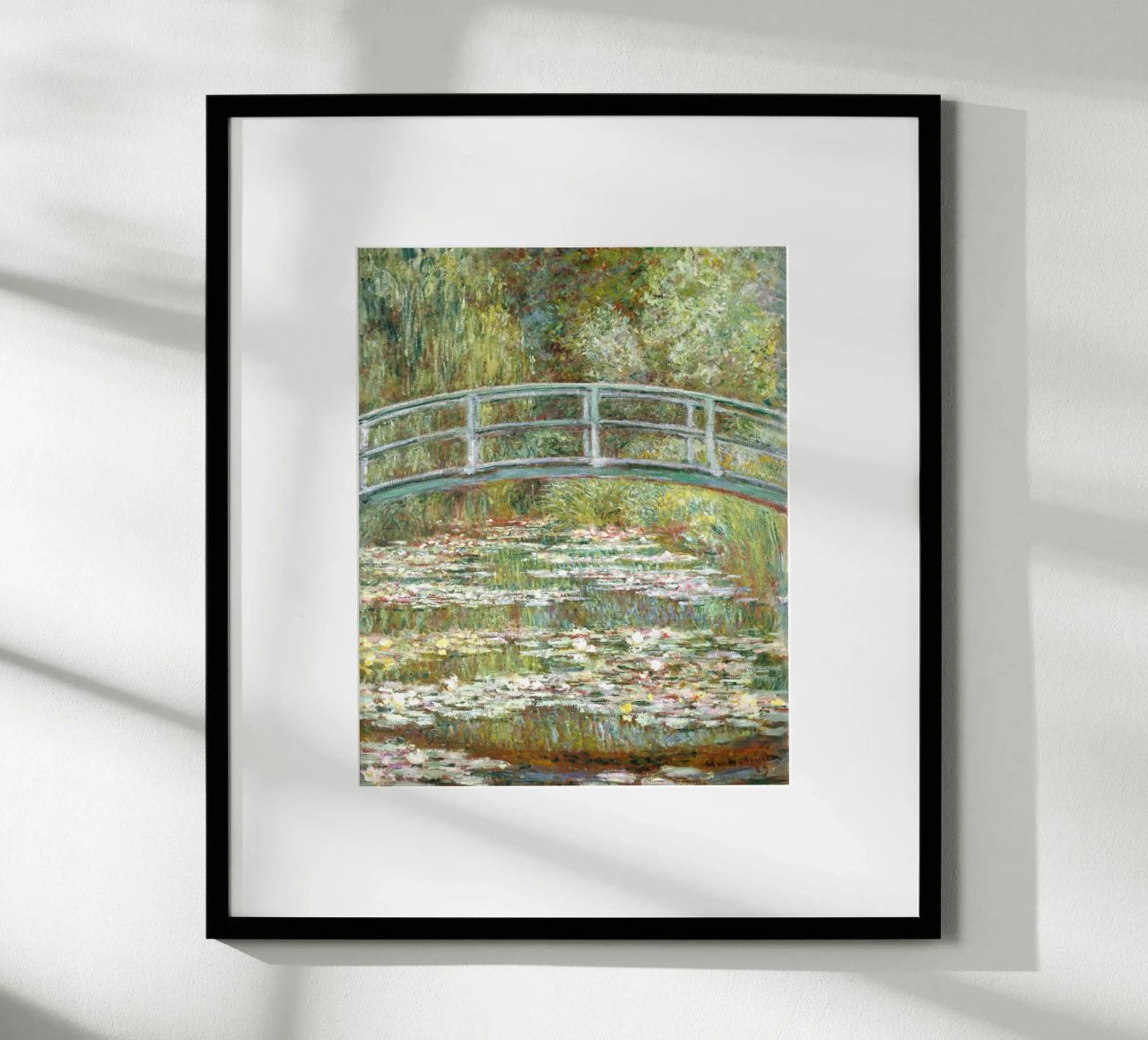 Claude Monet - Brücke über einen Teich mit Seerosen (1899) Poster von Analic