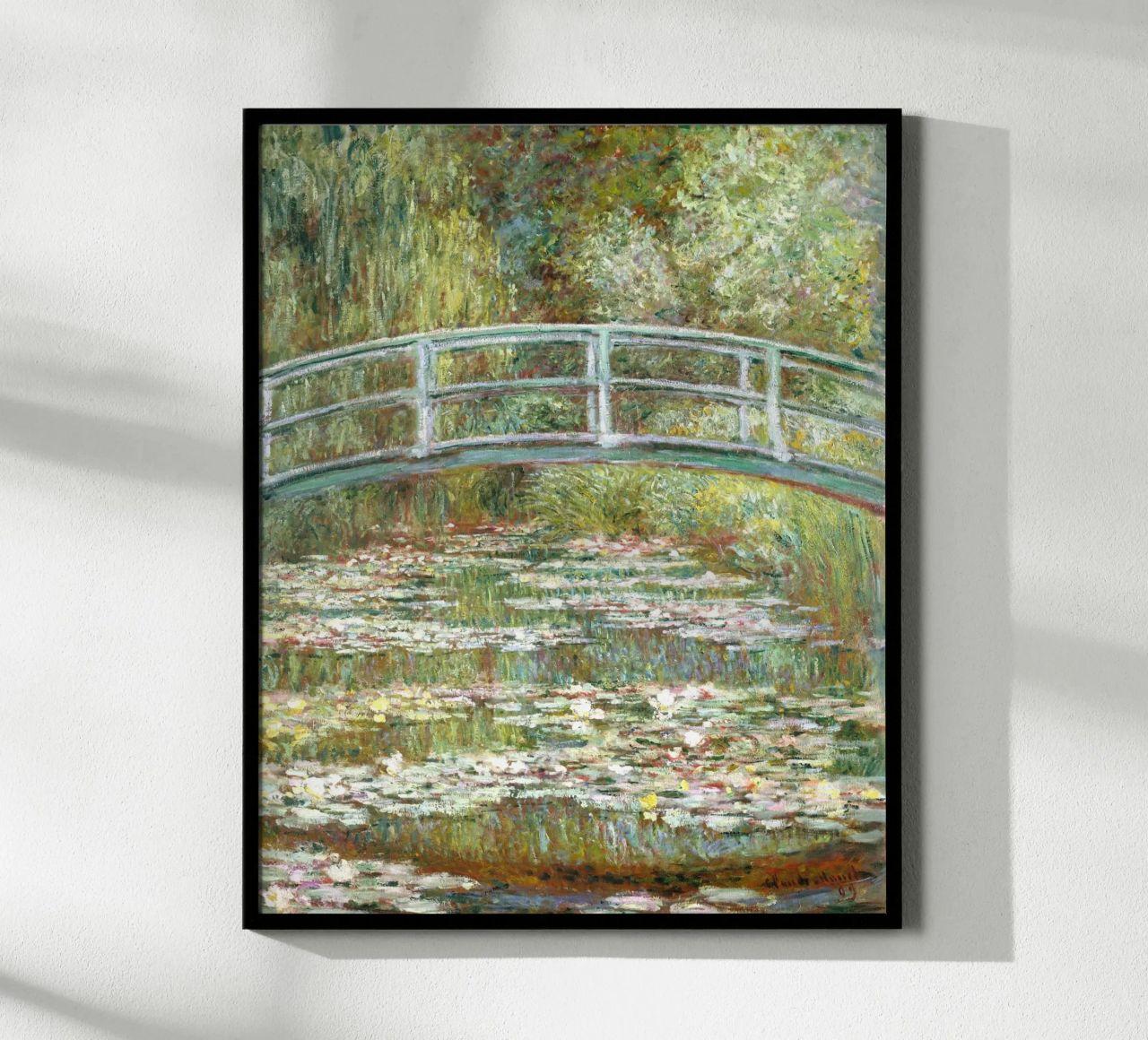 Claude Monet - Brücke über einen Teich mit Seerosen (1899) Poster von Analic