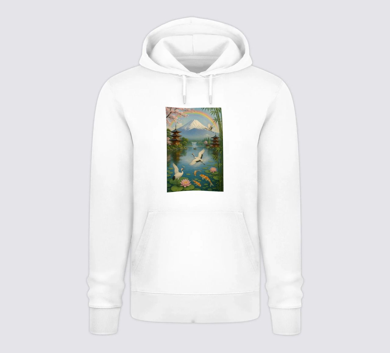 Fuji Mountain Japanese sudadera con capucha de JEFF CREATIVE ART