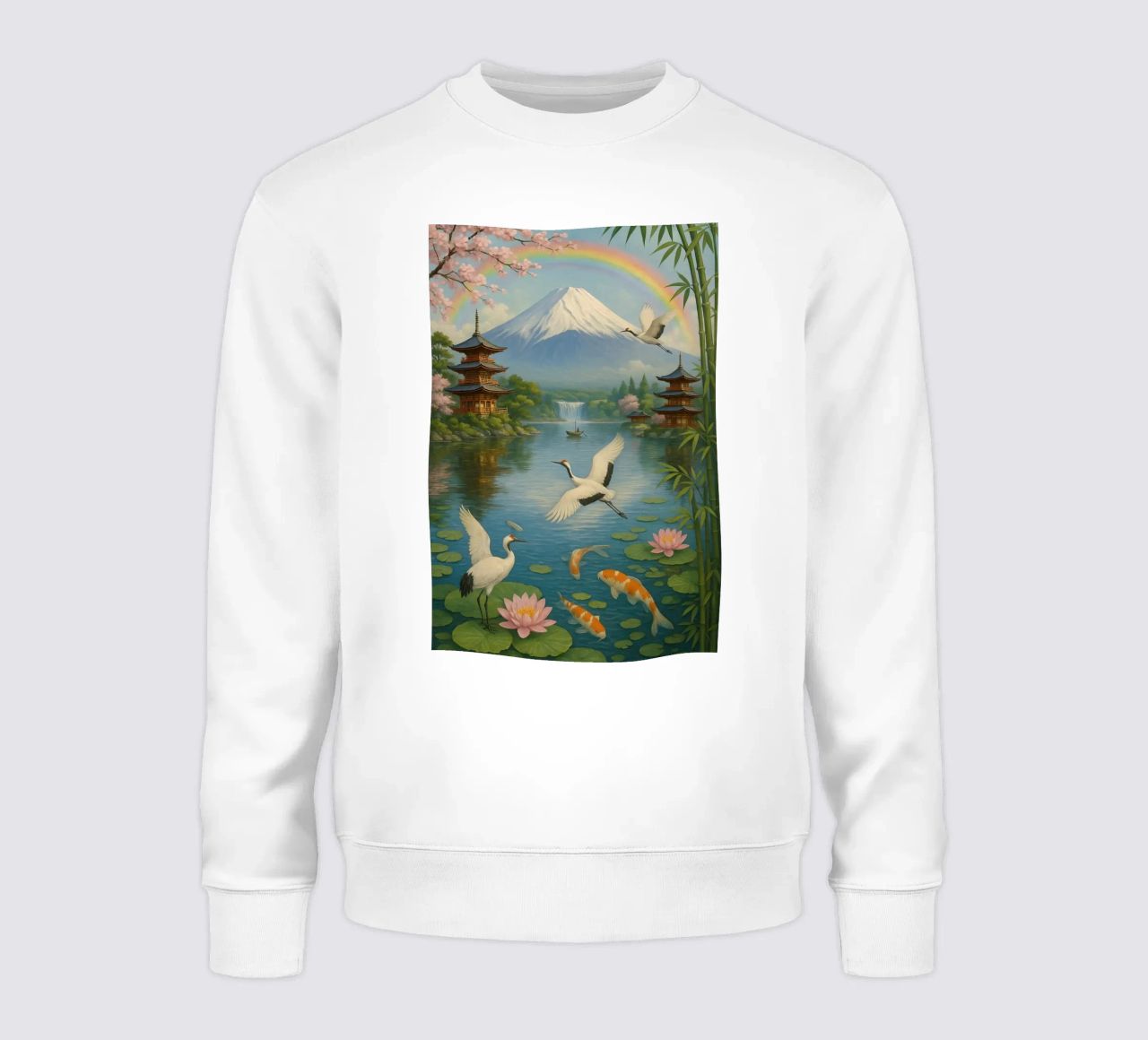 Fuji Mountain Japanese sudadera de JEFF CREATIVE ART