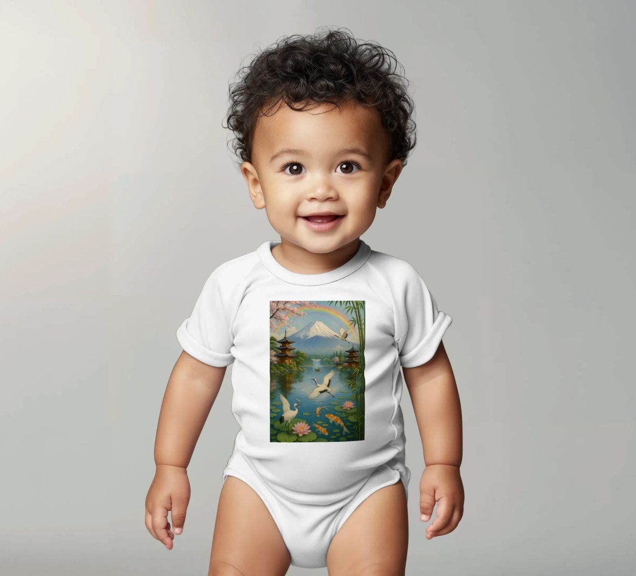 Fuji Mountain Japanese body de bebé de JEFF CREATIVE ART