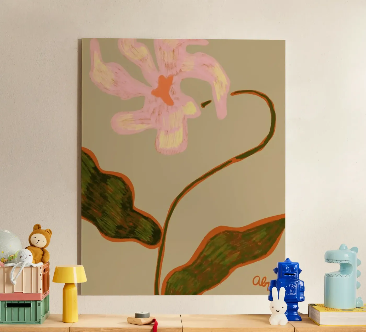 Lone Flower plexiglas de Arty Guava