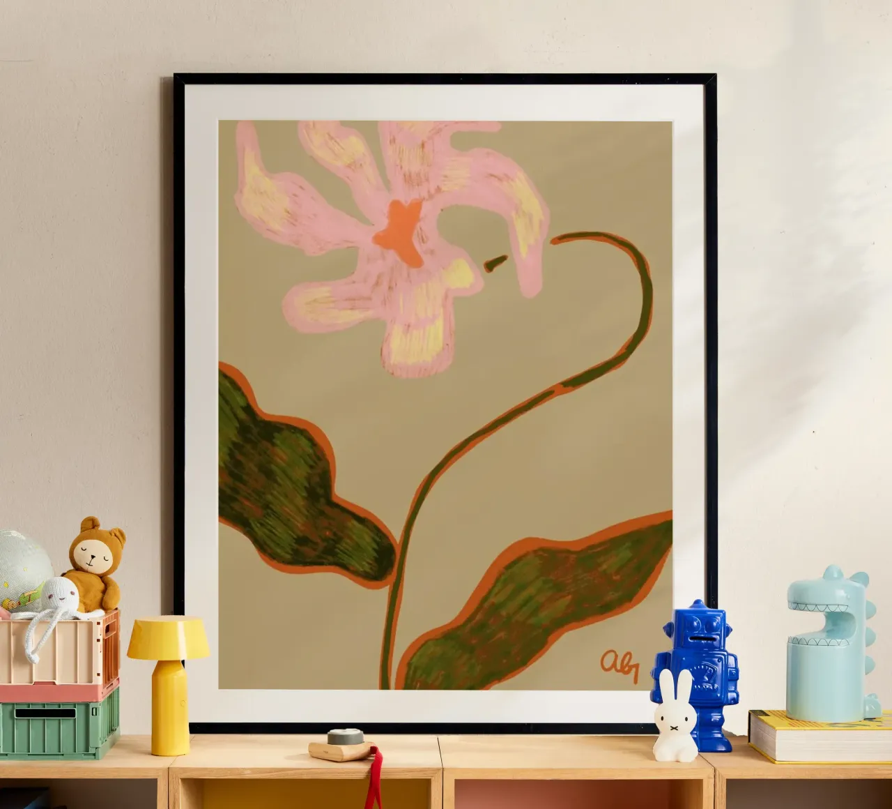 Lone Flower poster by Arty Guava