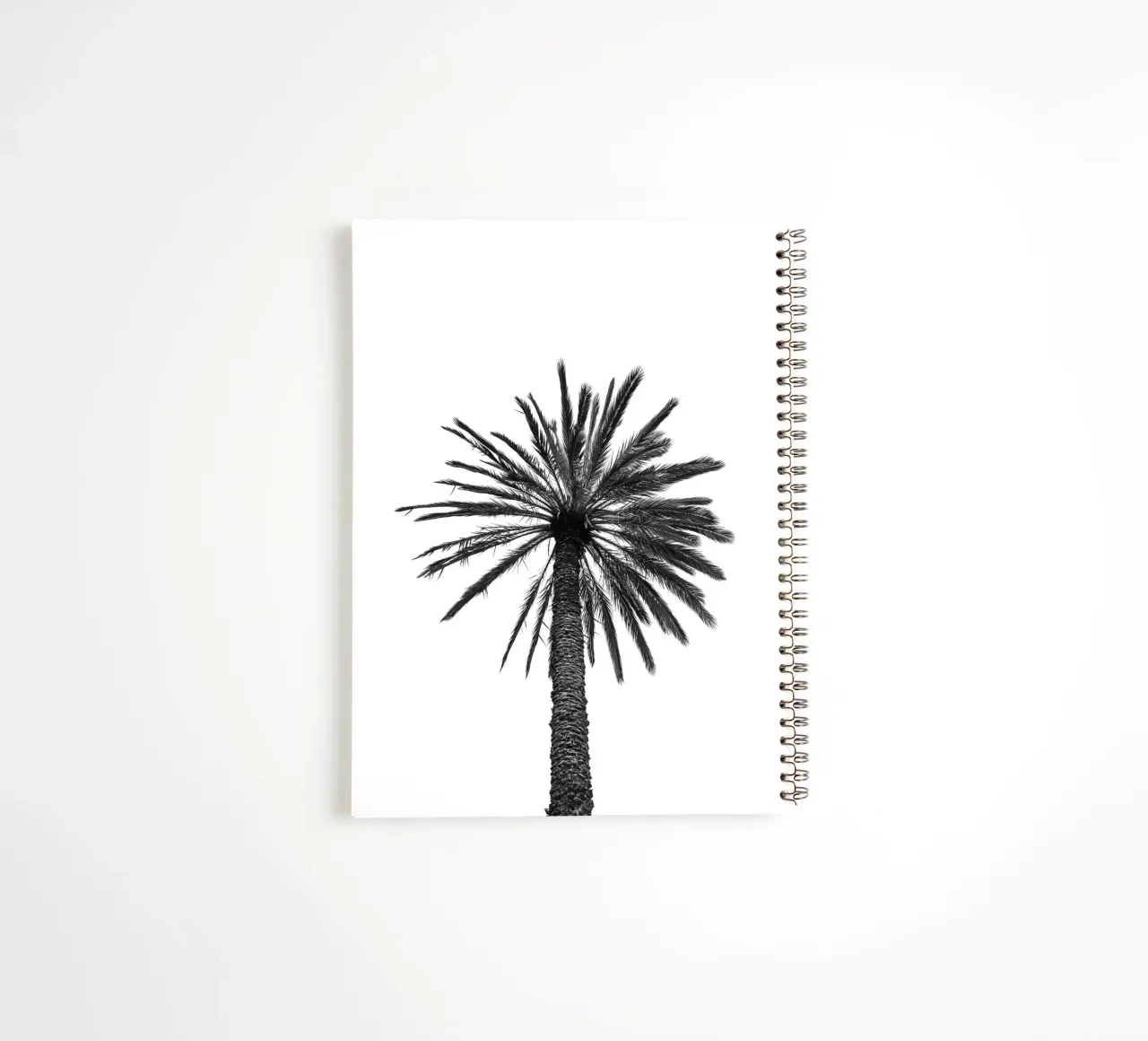 Palm tree in Marrakesh spiral notebook by photolovers