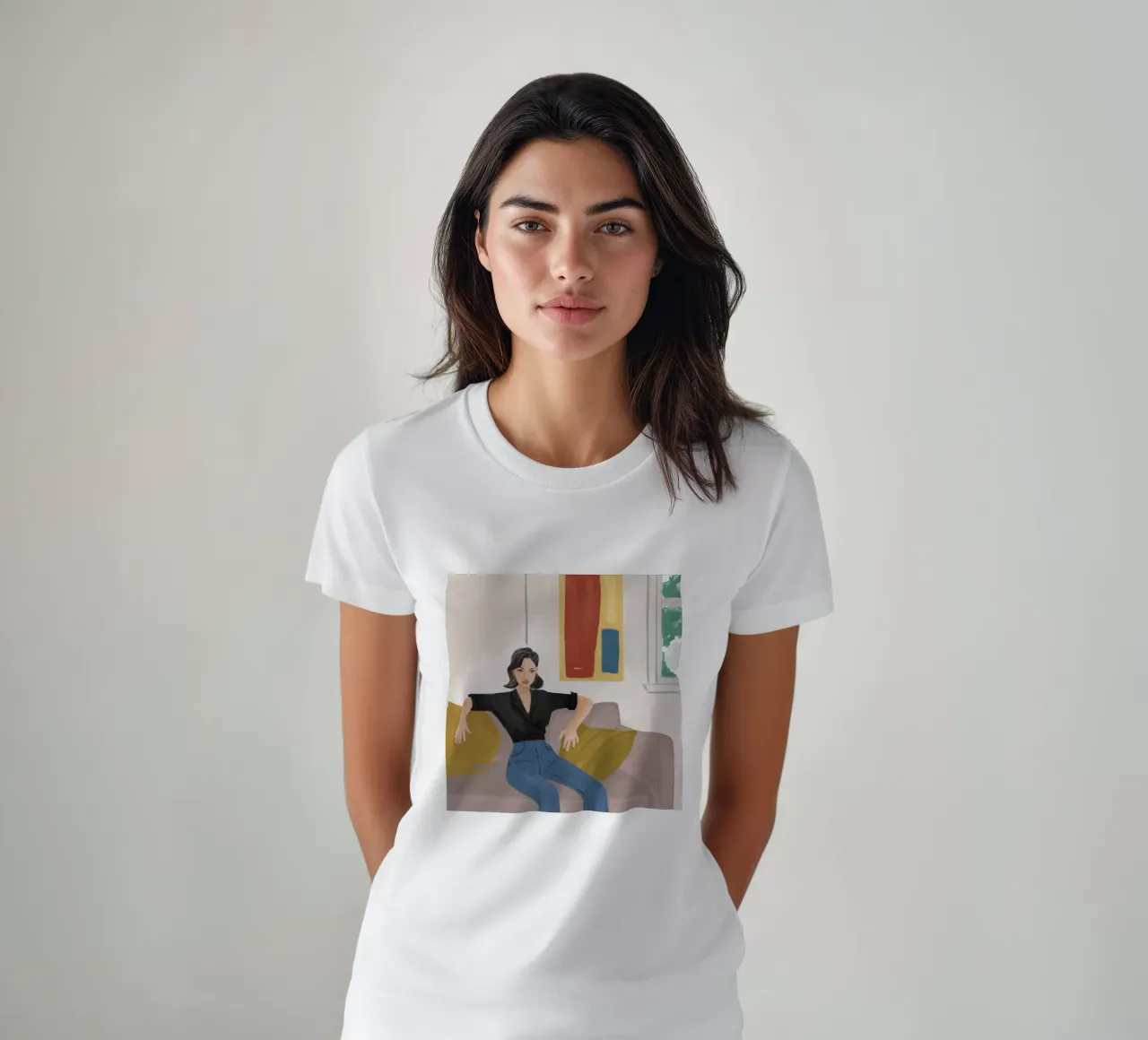 Mühelose, ruhige Eleganz T-Shirt von Aurora Muse