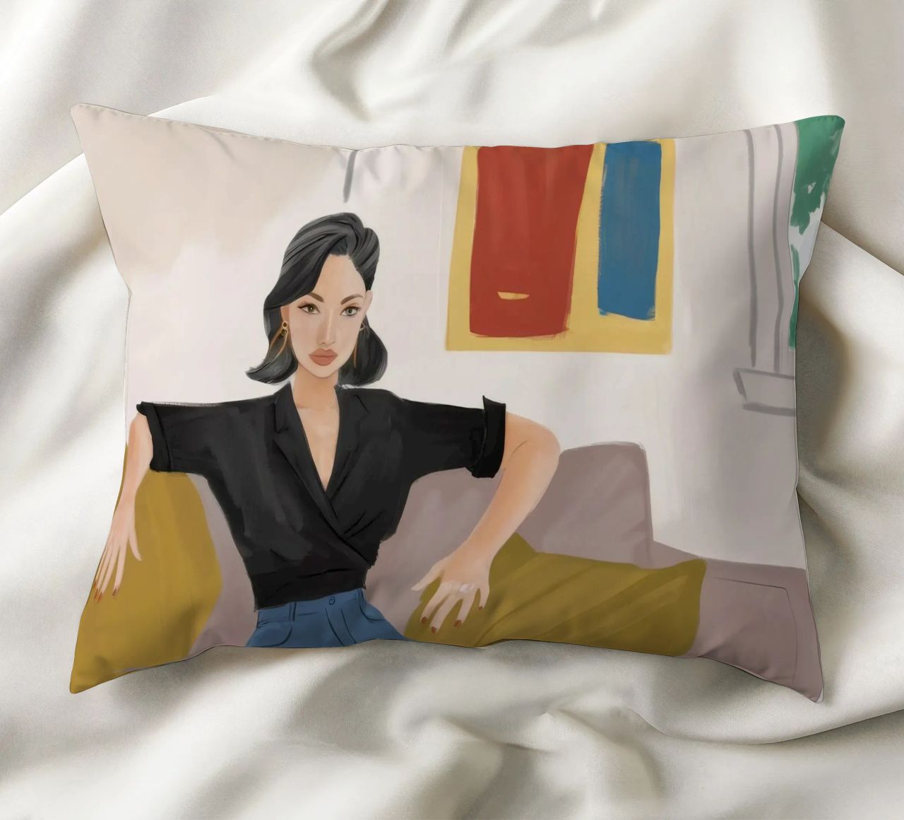 Eleganza tranquilla e senza sforzo cuscino da Aurora Muse