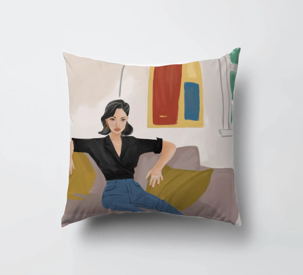 Eleganza tranquilla e senza sforzo cuscino da Aurora Muse