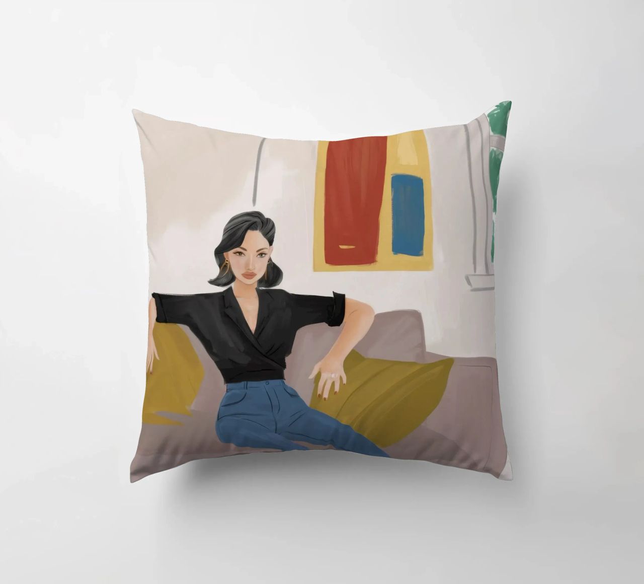 Eleganza tranquilla e senza sforzo cuscino da Aurora Muse