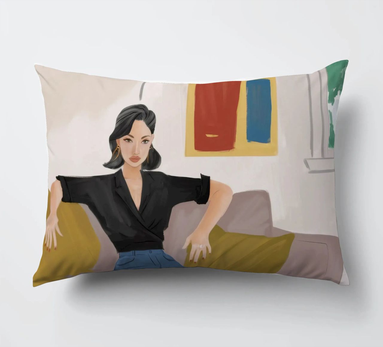 Eleganza tranquilla e senza sforzo cuscino da Aurora Muse