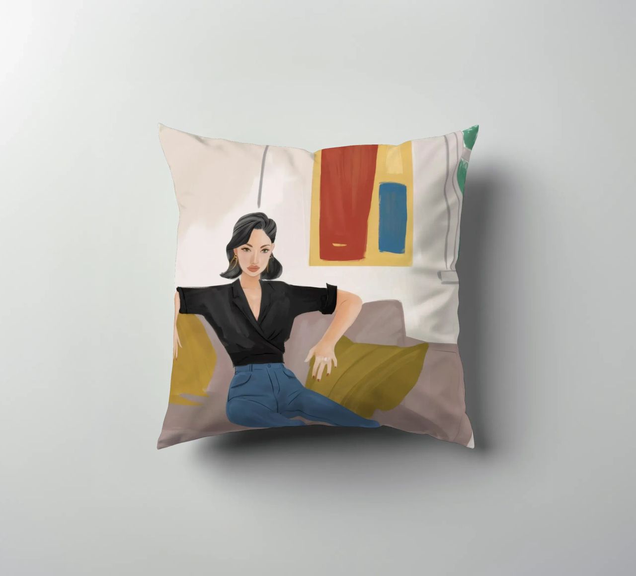 Eleganza tranquilla e senza sforzo cuscino da Aurora Muse
