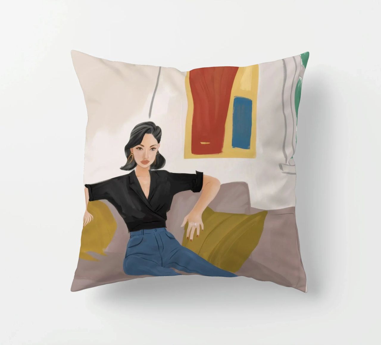 Eleganza tranquilla e senza sforzo cuscino da Aurora Muse