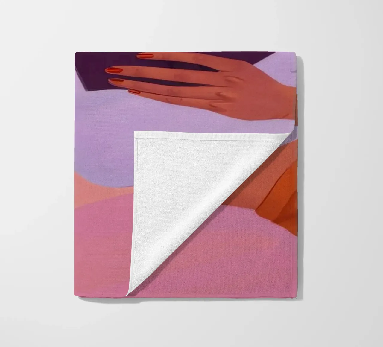 Sunset Reading Solace beach towel by Aurora Muse