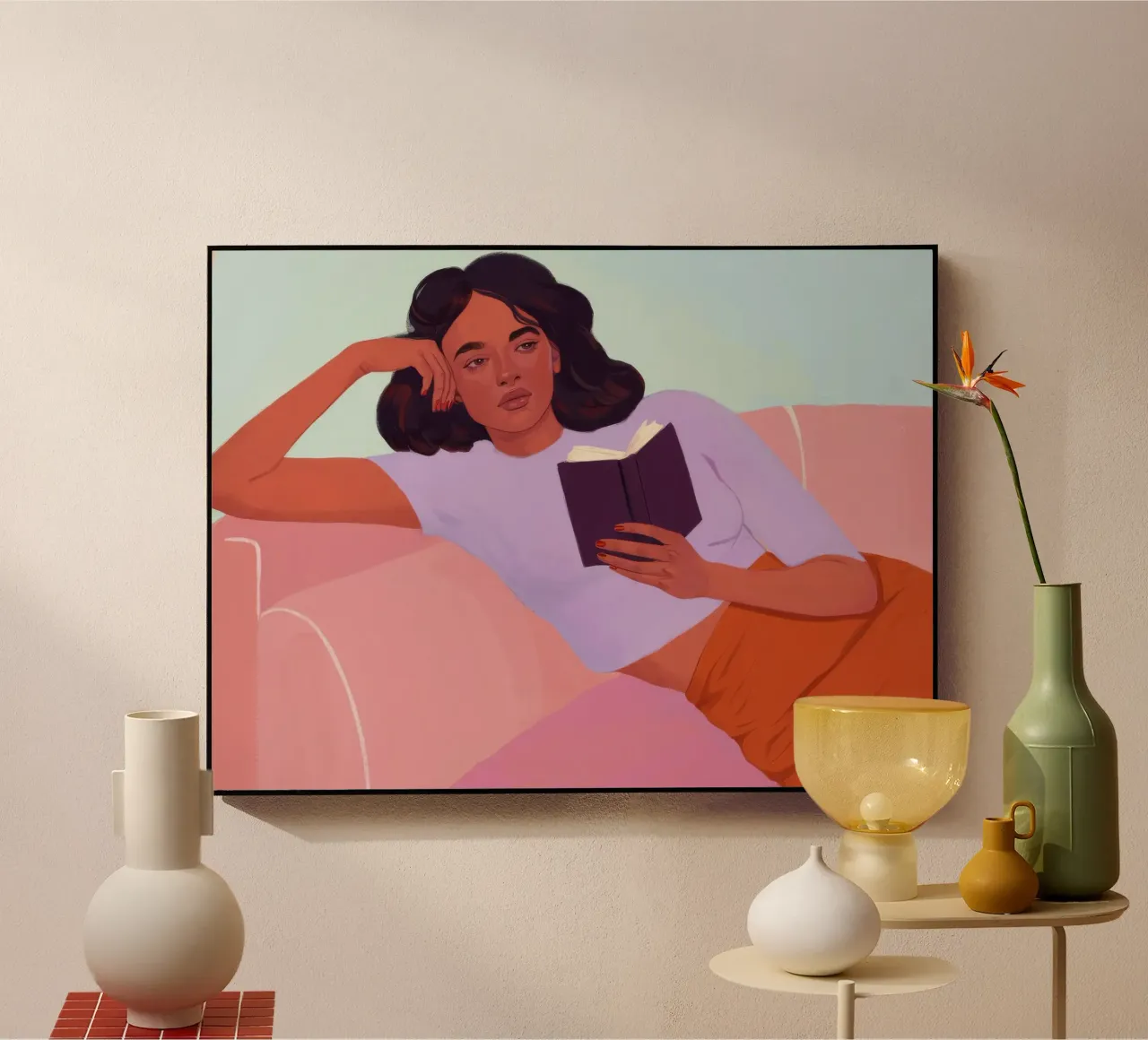 Sunset Reading Solace plexiglass da Aurora Muse