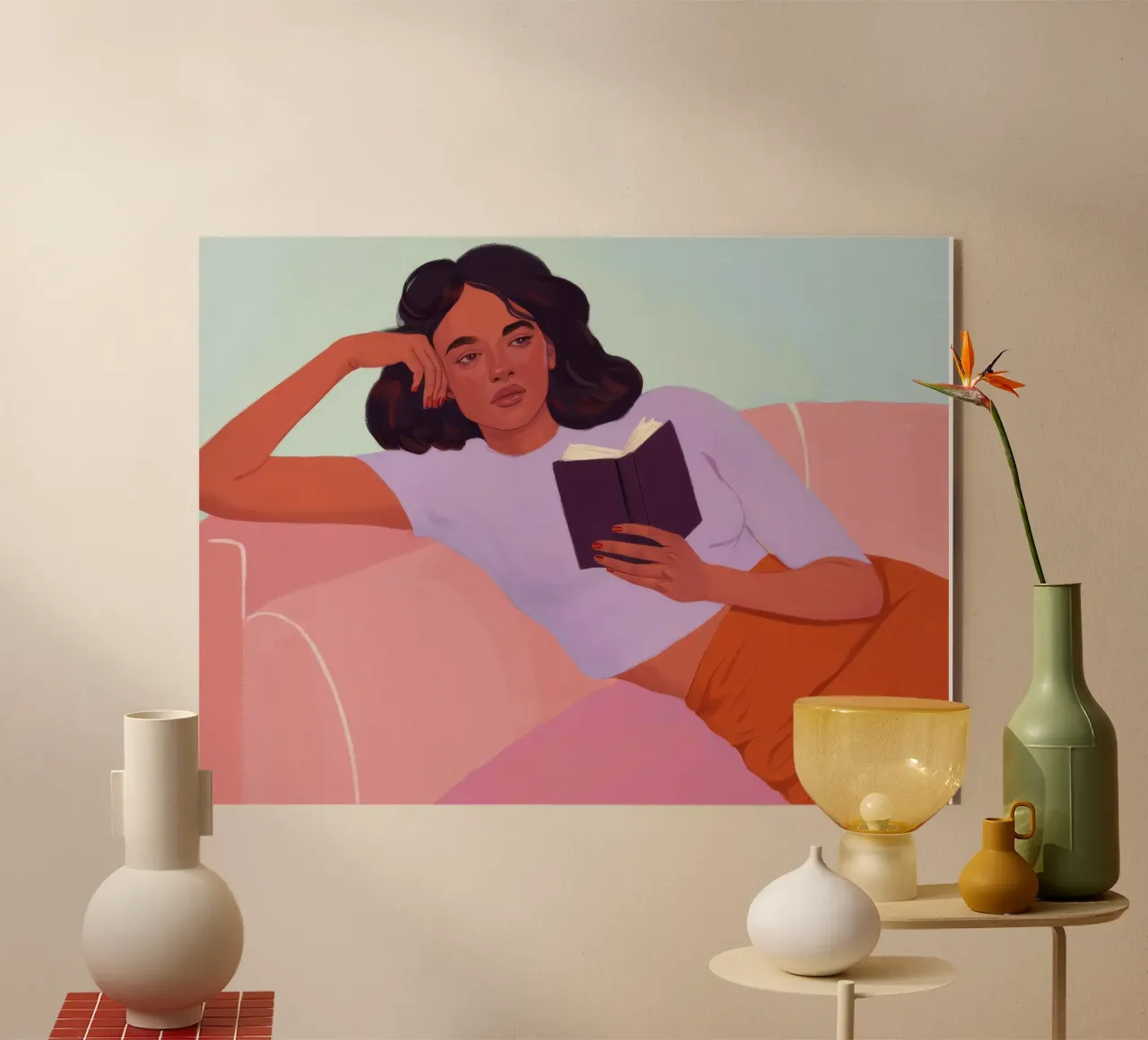 Sunset Reading Solace plexiglass da Aurora Muse