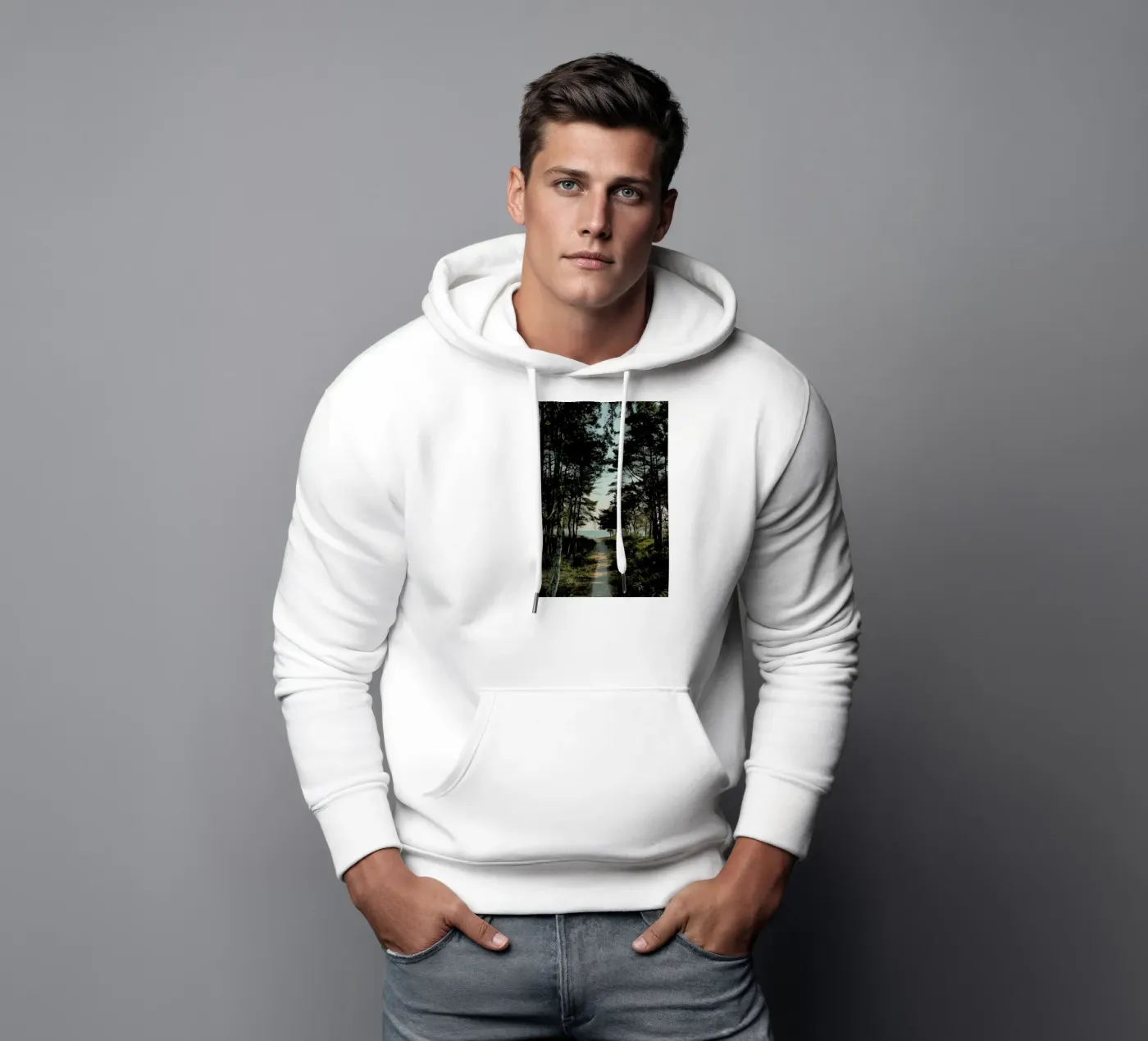Beach Path hoodie by Sebastian Hilgetag