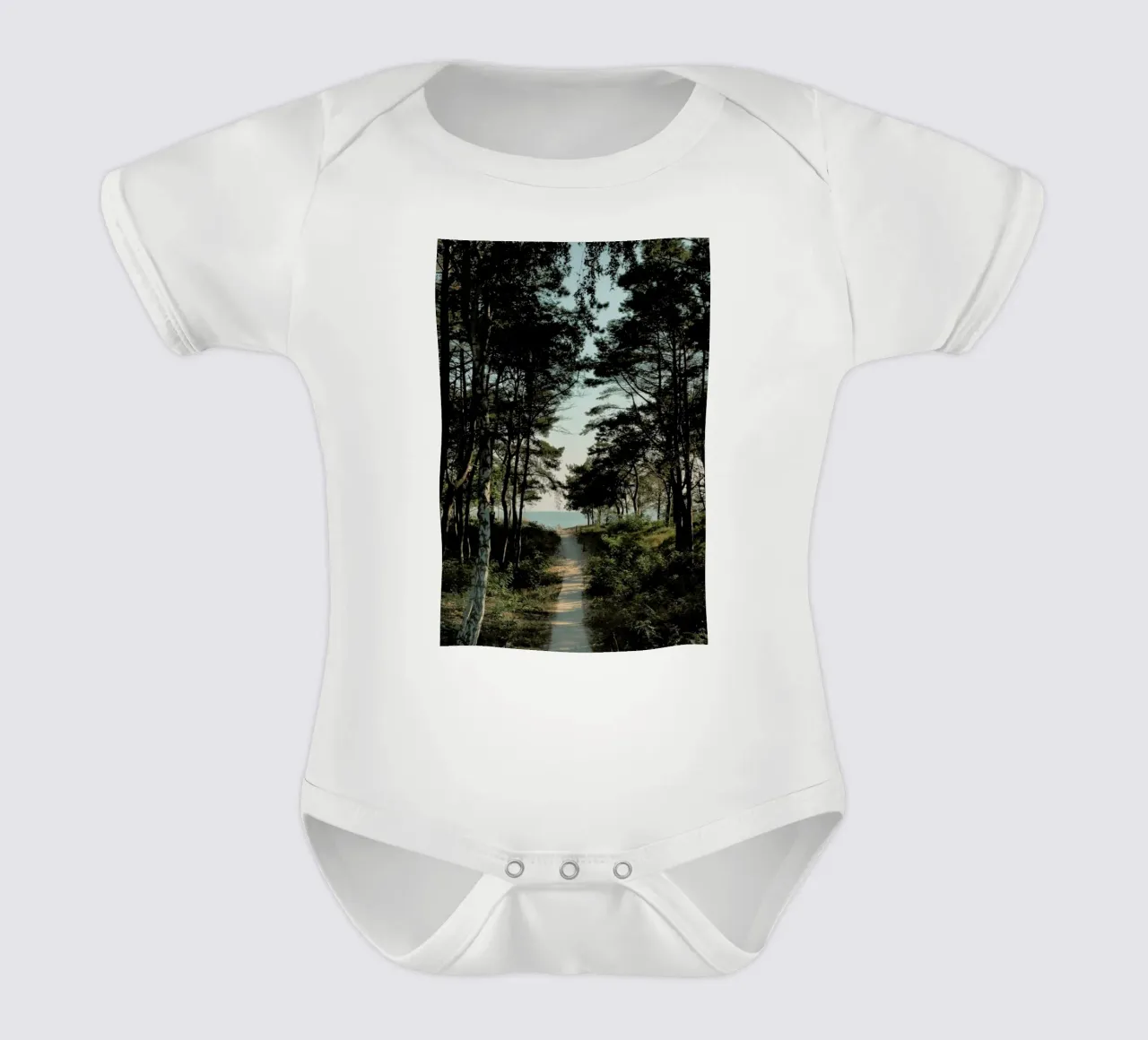 Beach Path Kurzarm Babybody von Sebastian Hilgetag