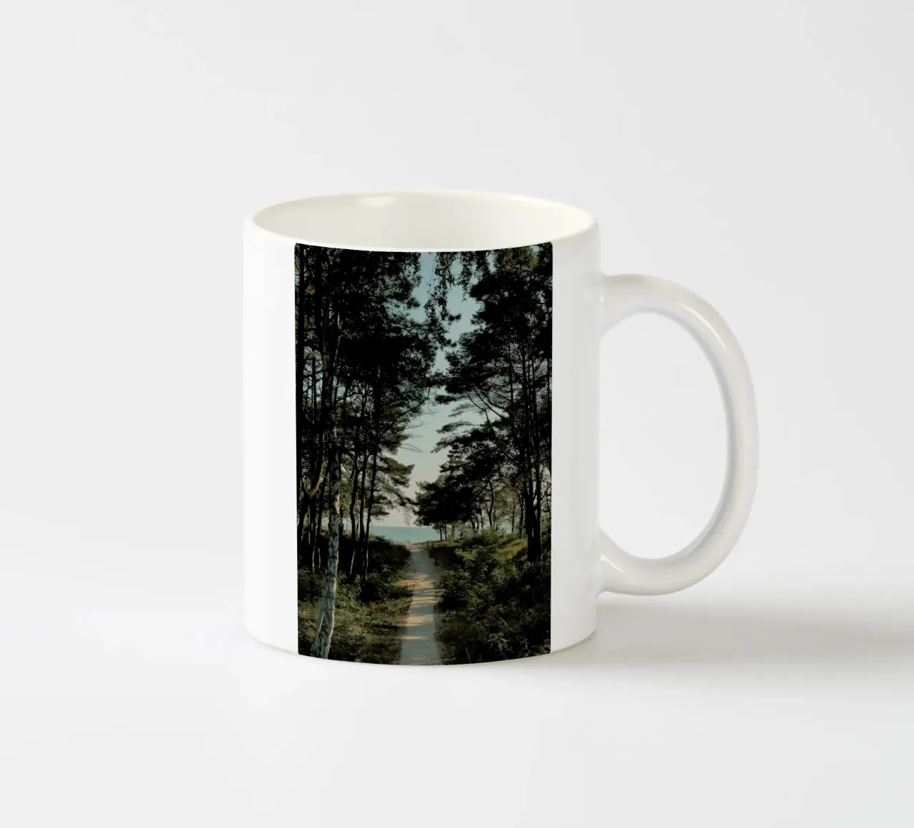 Beach Path ceramic mug by Sebastian Hilgetag