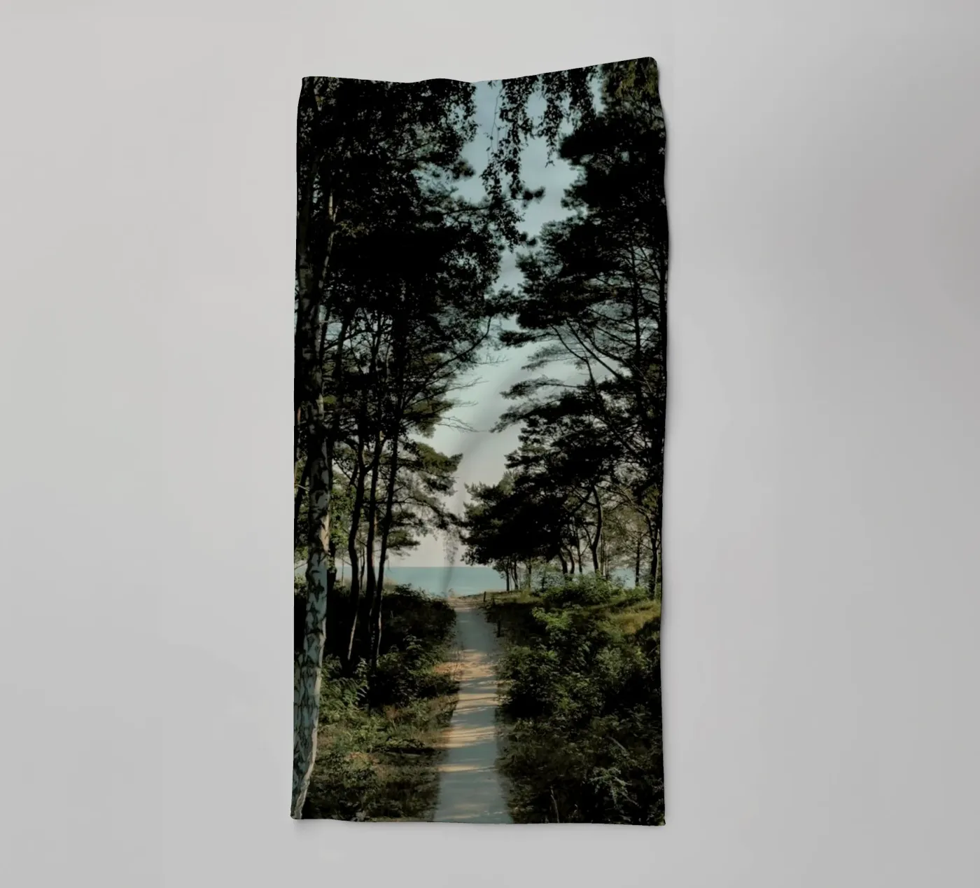 Beach Path towel by Sebastian Hilgetag