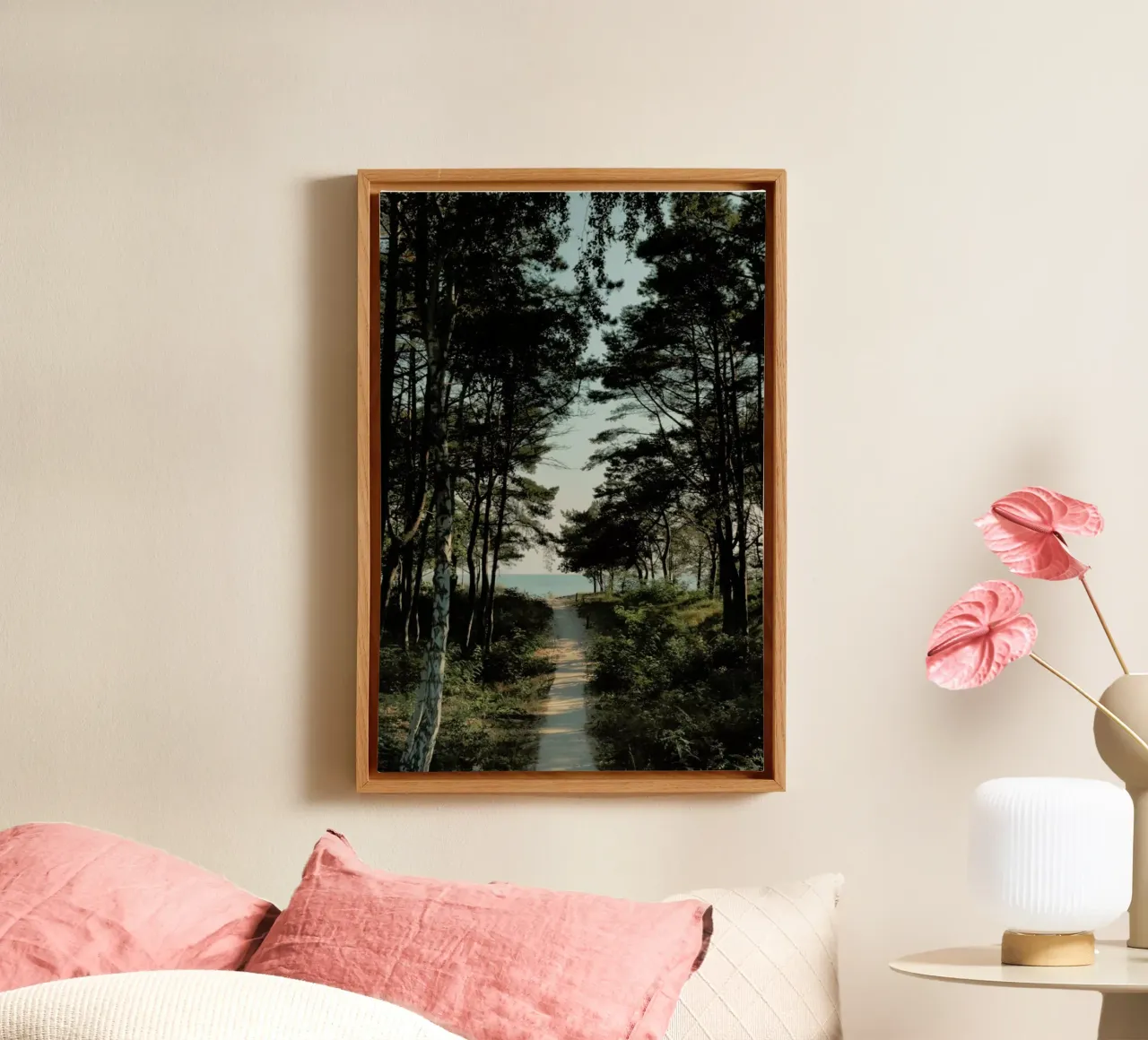 Beach Path canvas van Sebastian Hilgetag