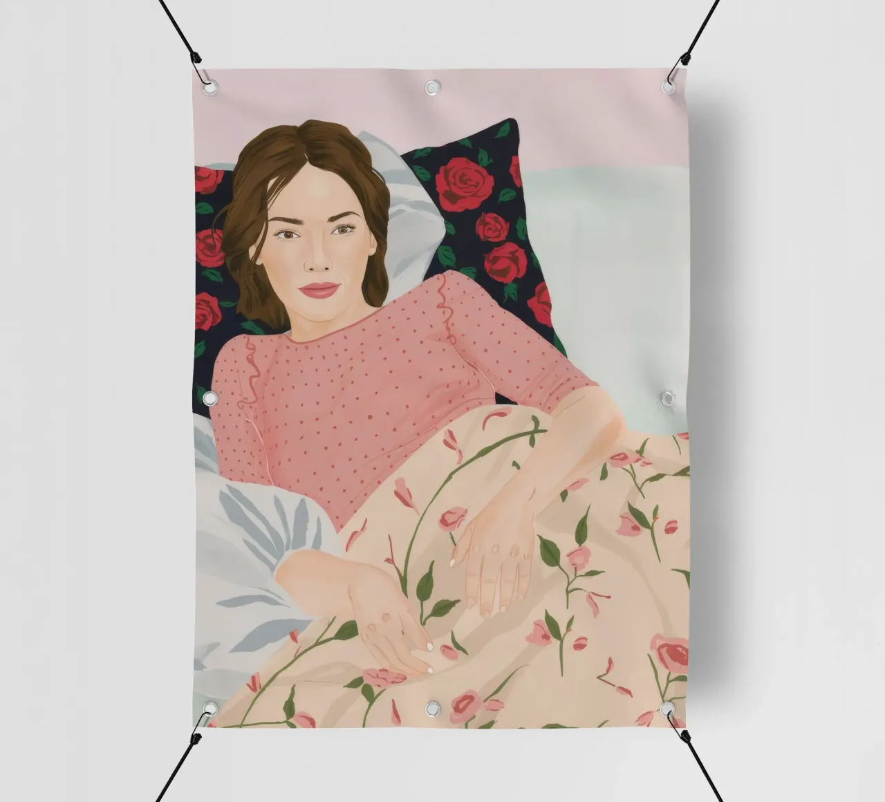 Rosa mattutina Reverie telo in pvc da Aurora Muse