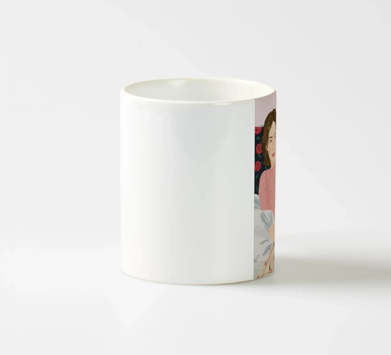 Rosa mattutina Reverie tazza in ceramica da Aurora Muse