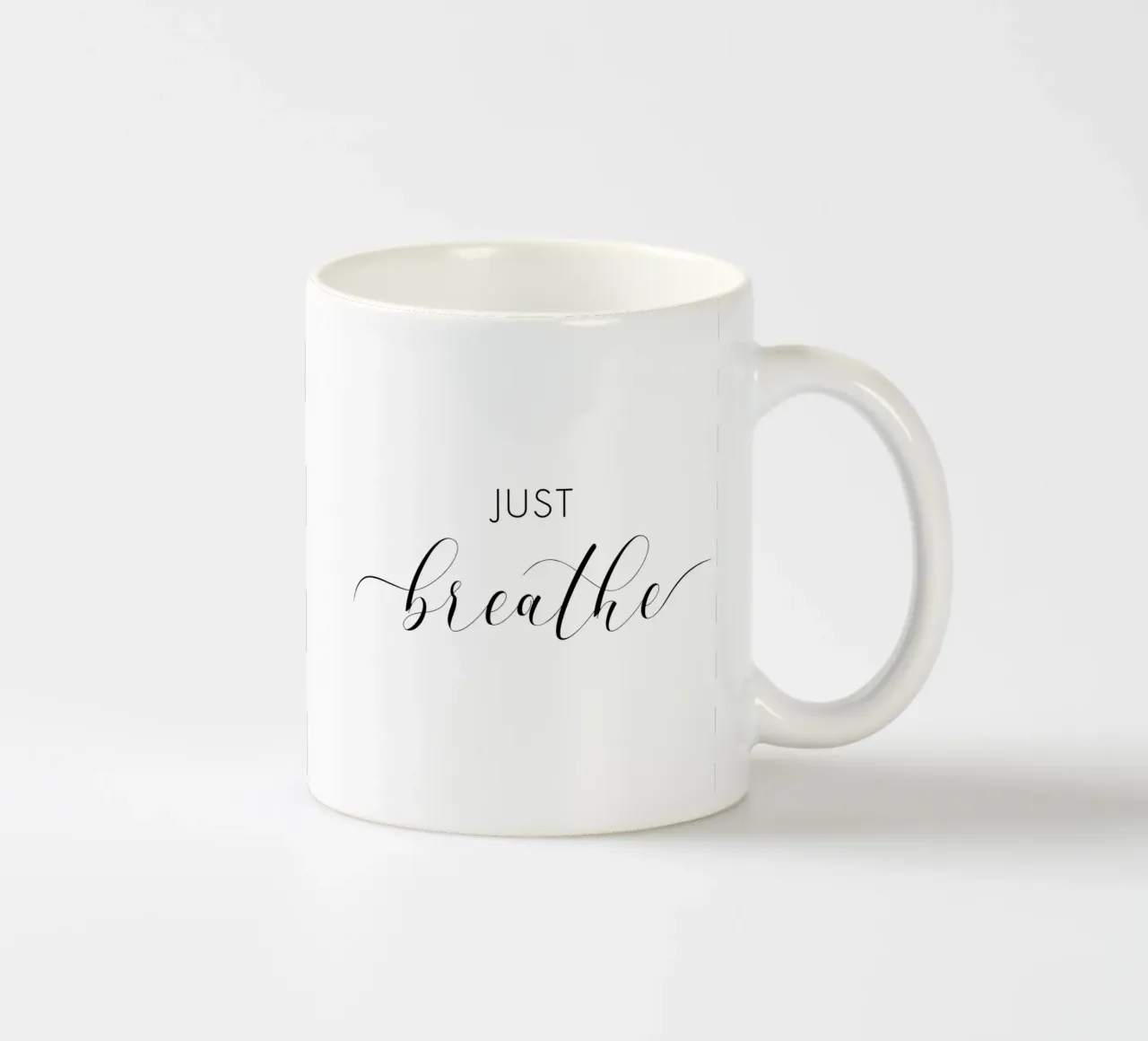 Respirare e basta tazza in ceramica da NouveauPrints