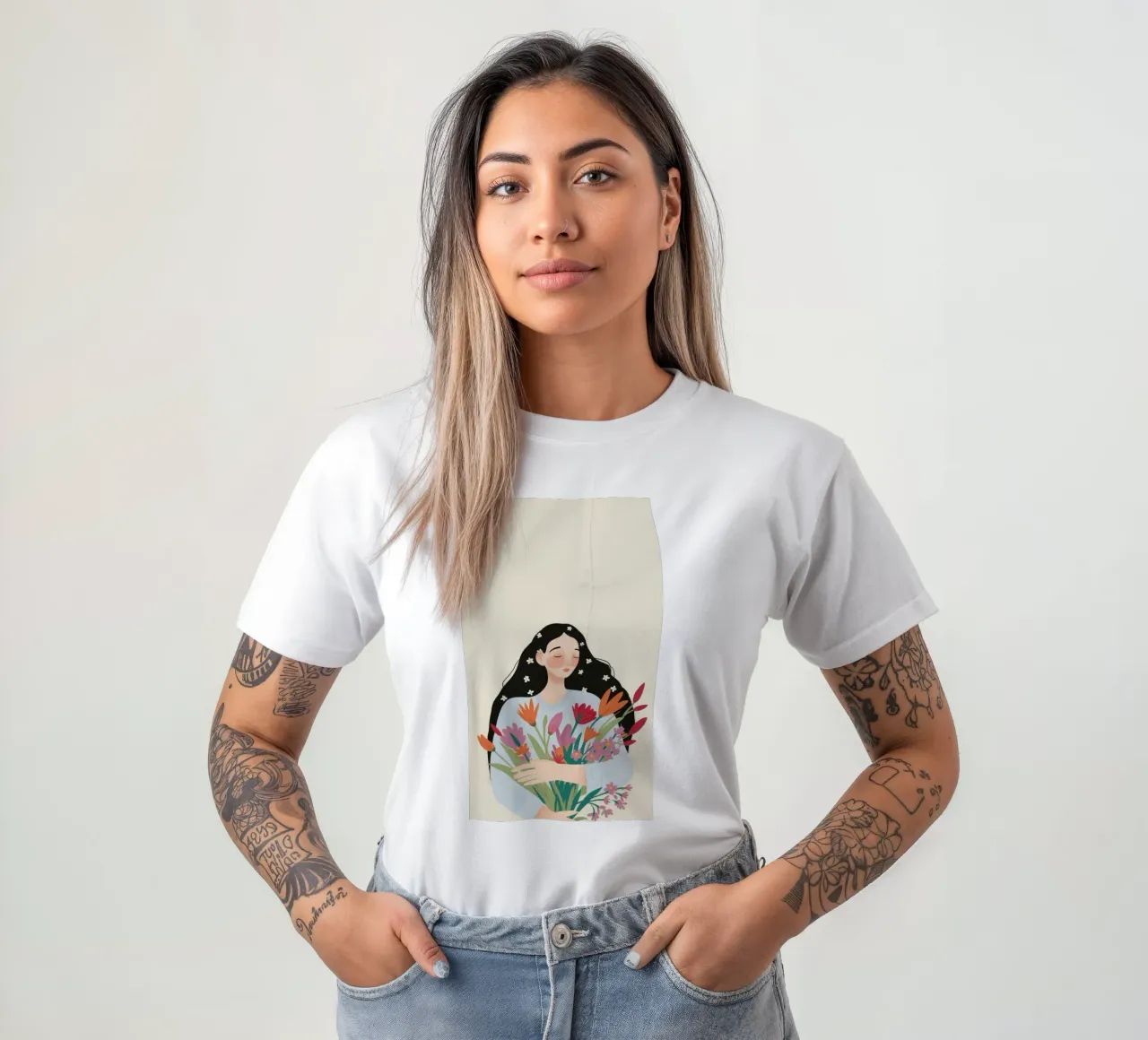 Giardino interno in fiore t-shirt da Aurora Muse