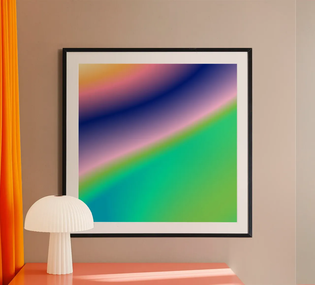 HEART CHAKRA'S EXLPOSION 🪲 poster con telaio in alluminio da ÂME LIBRE STUDIO