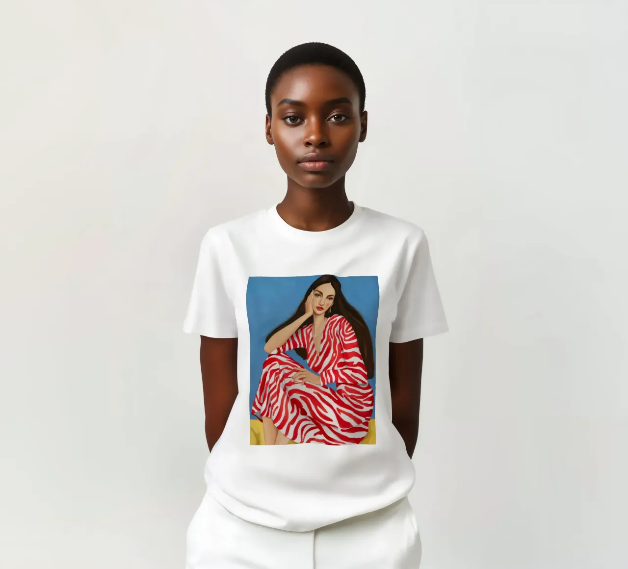 Allure a strisce selvagge t-shirt da Aurora Muse