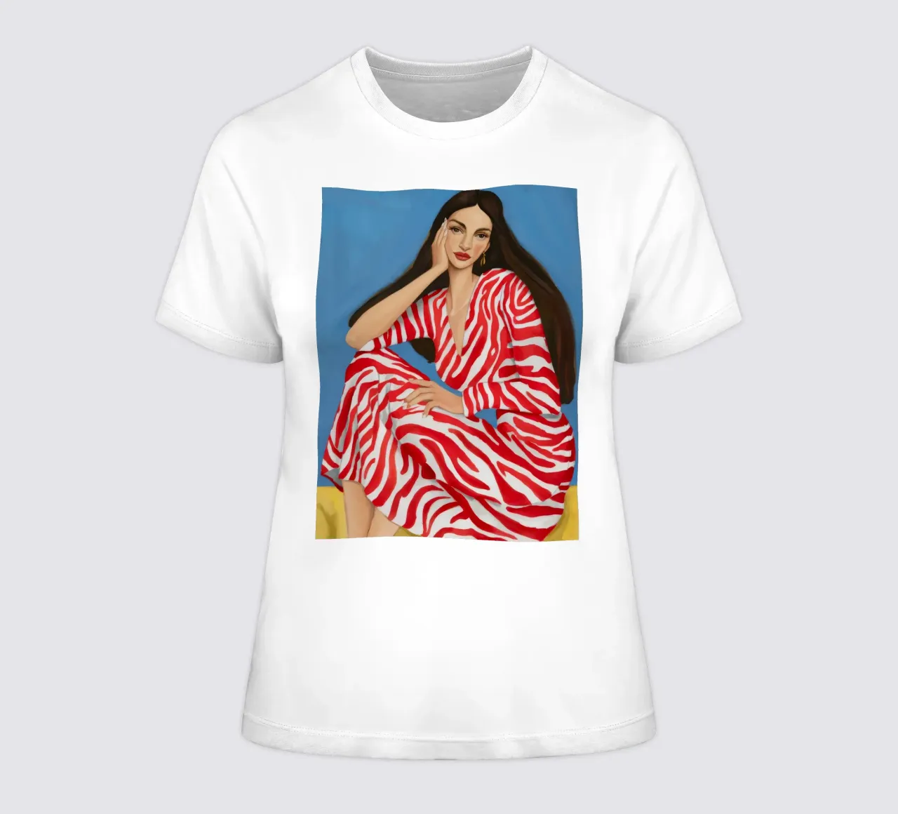Wild Stripes Allure women's fitted t-shirt by Aurora Muse