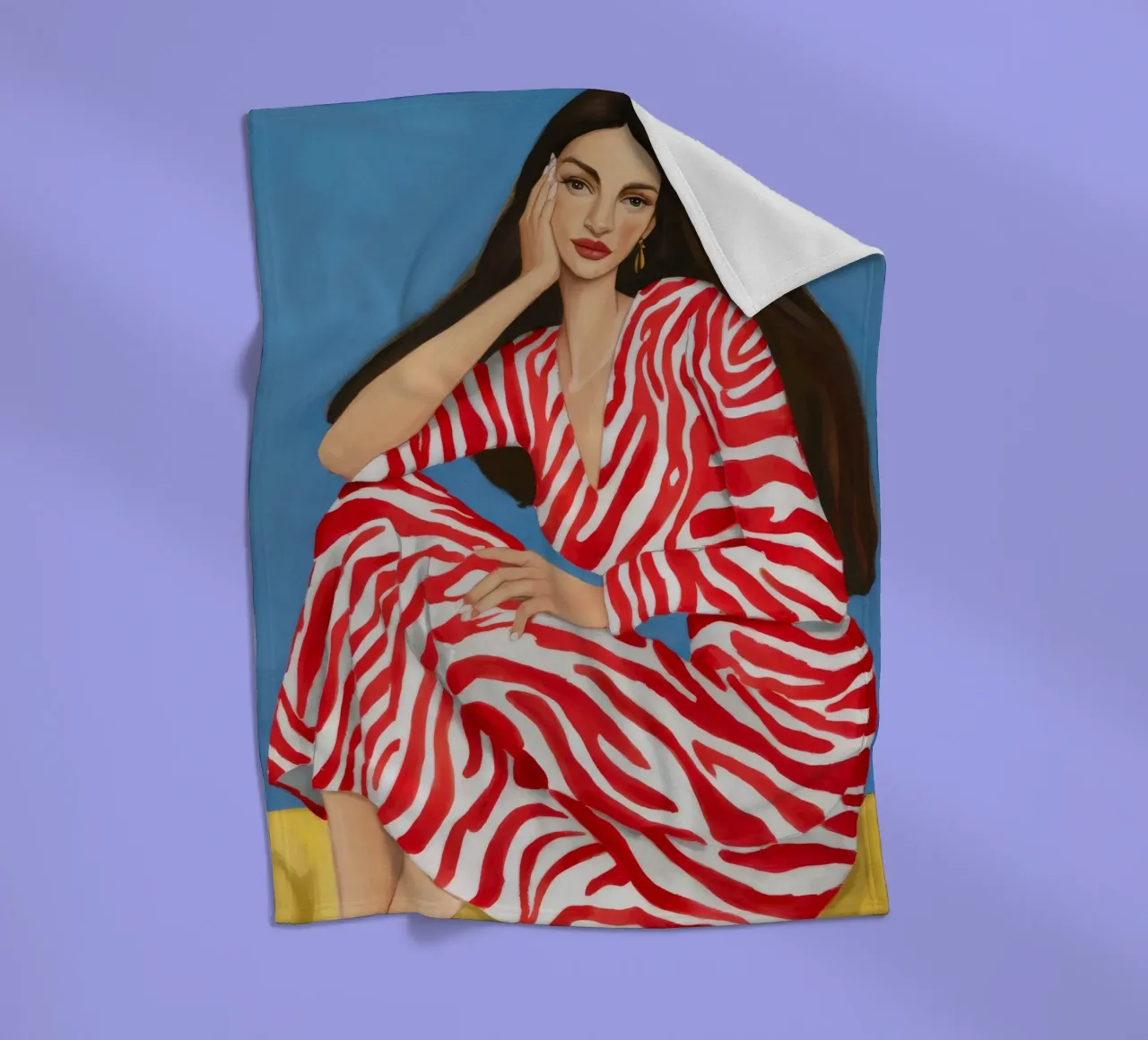 Allure a strisce selvagge coperta in pile da Aurora Muse