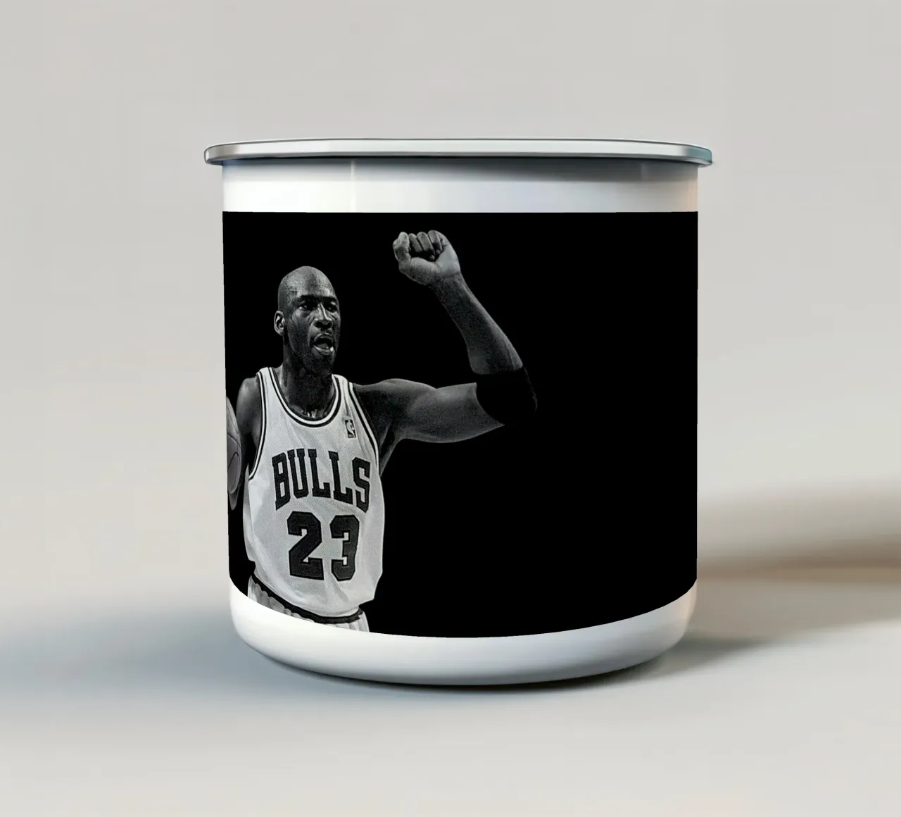 Michael Jordan Monochrom tazza in smalto da elsie Shop
