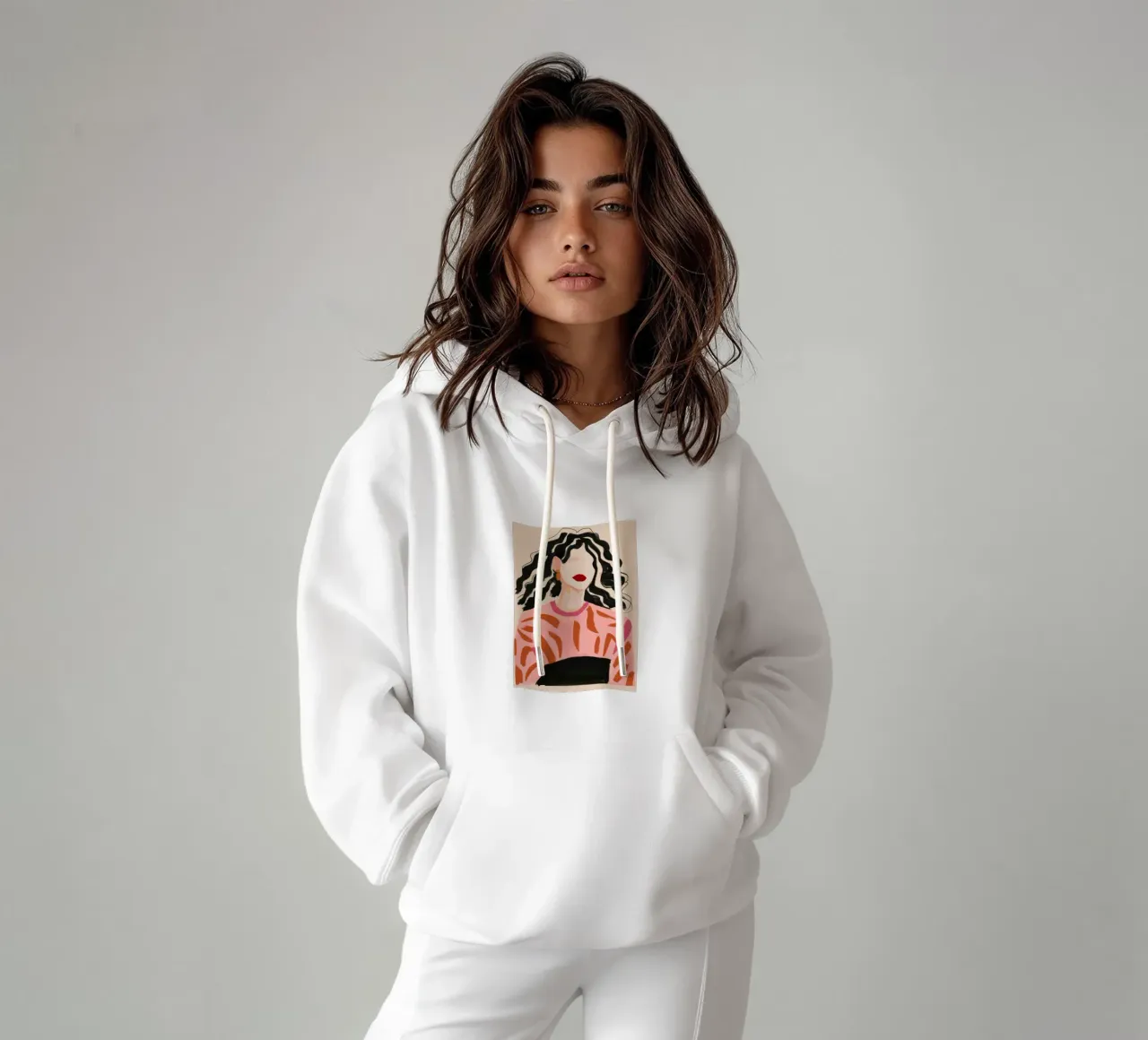 Eco di bellezza astratta felpa con cappuccio da Aurora Muse