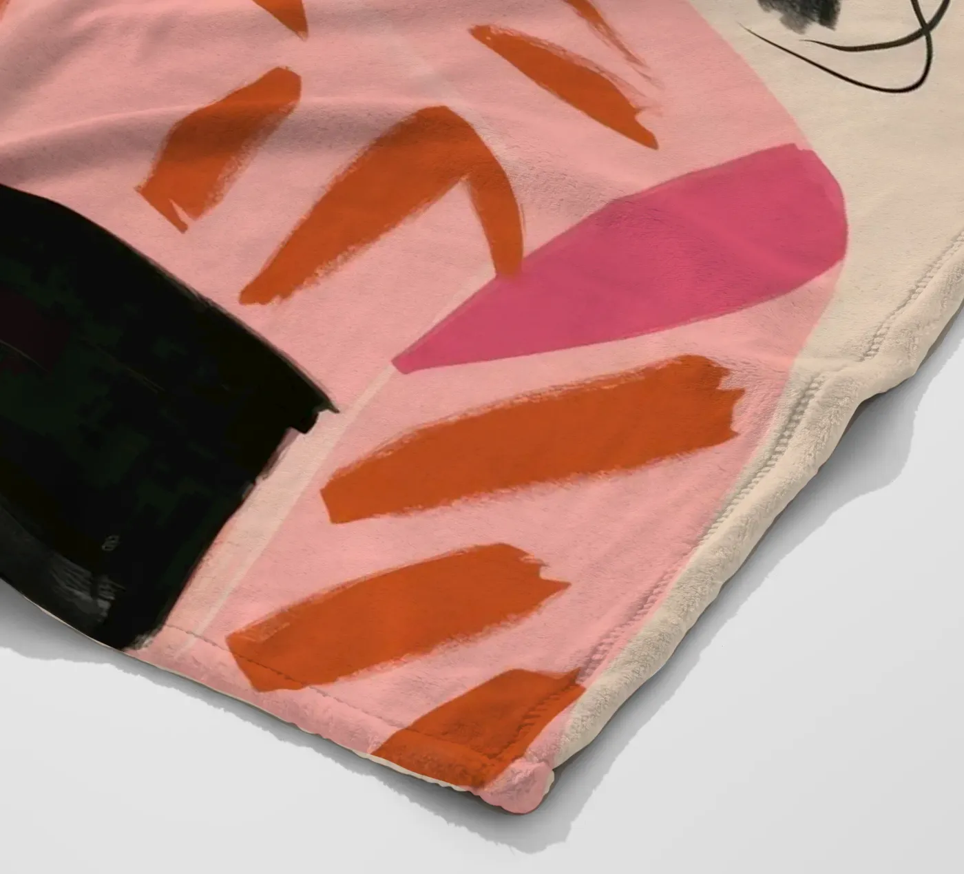 Abstracte schoonheid Echo fleecedeken van Aurora Muse