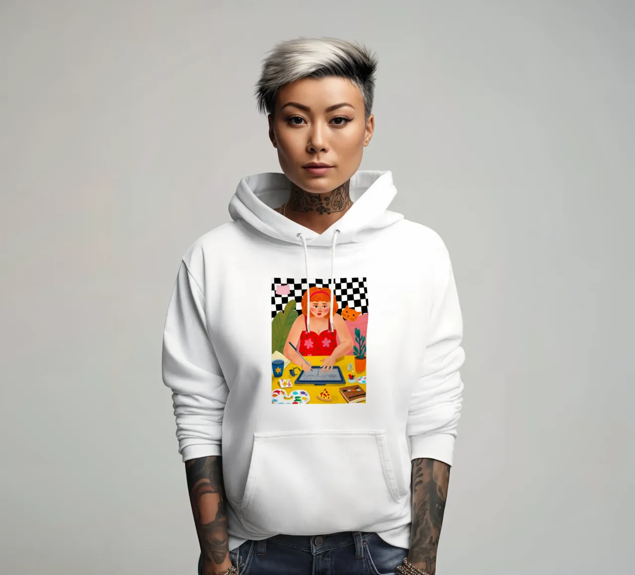 Studio creativo Bloom felpa con cappuccio da Aurora Muse