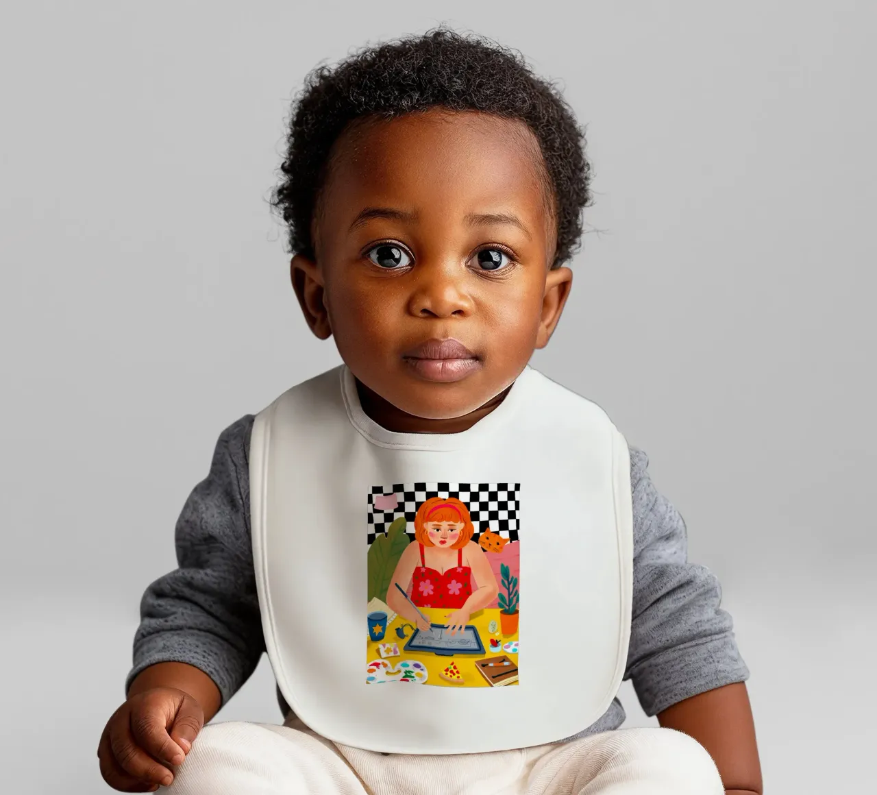 Creative Studio Bloom baby bib by Aurora Muse