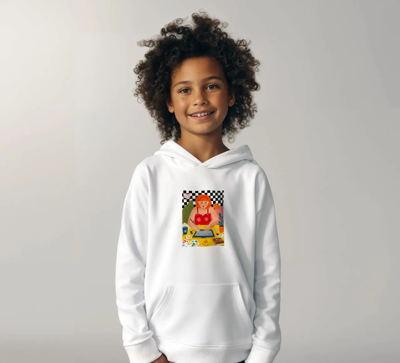 Studio creativo Bloom felpa bambino con cappuccio da Aurora Muse