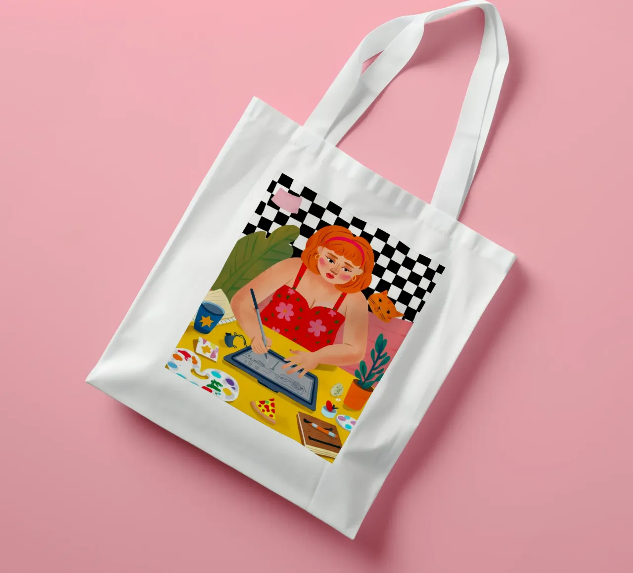 Studio creativo Bloom borsa in juta da Aurora Muse