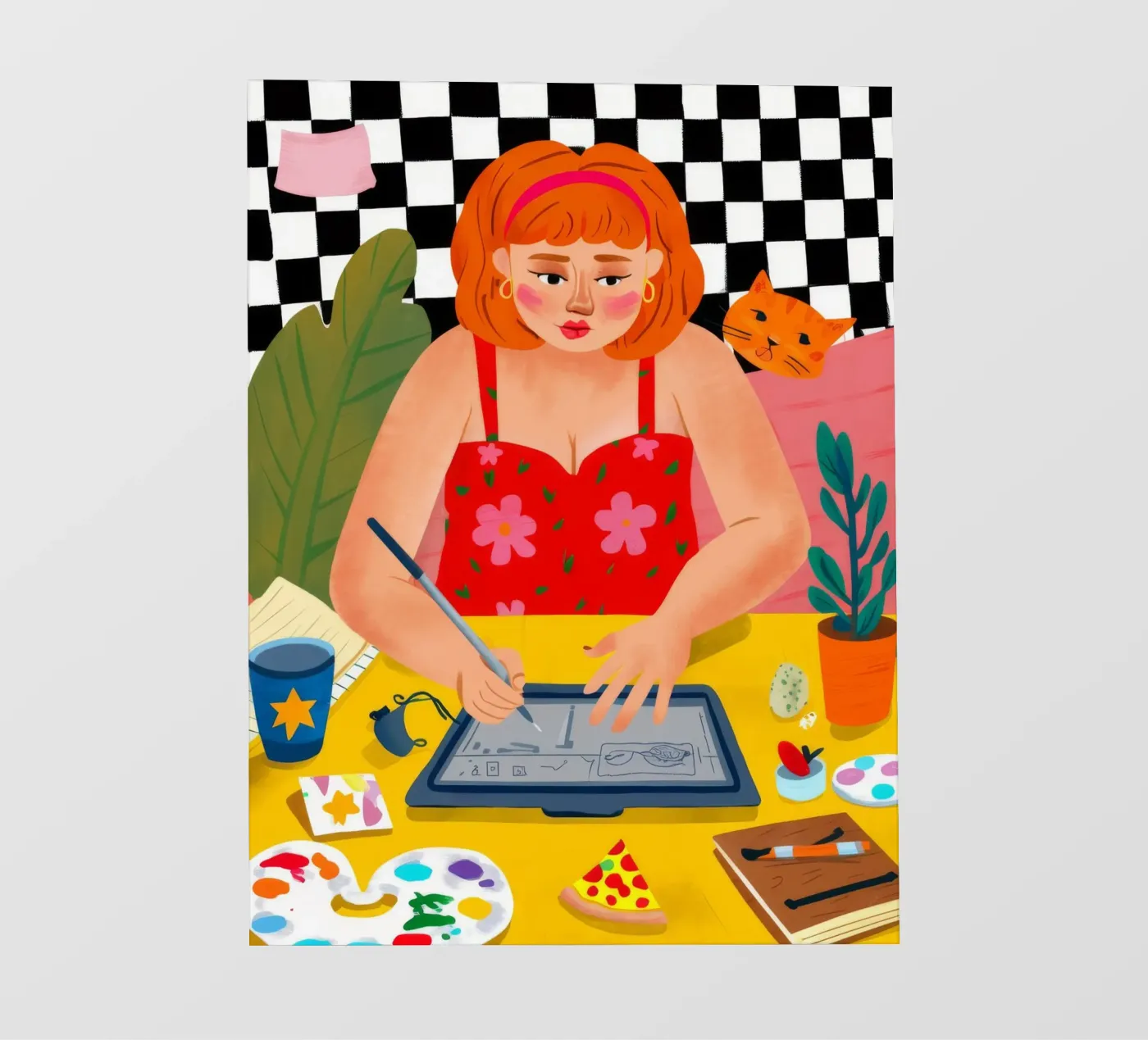 Creatieve studio Bloom fotobehang van Aurora Muse