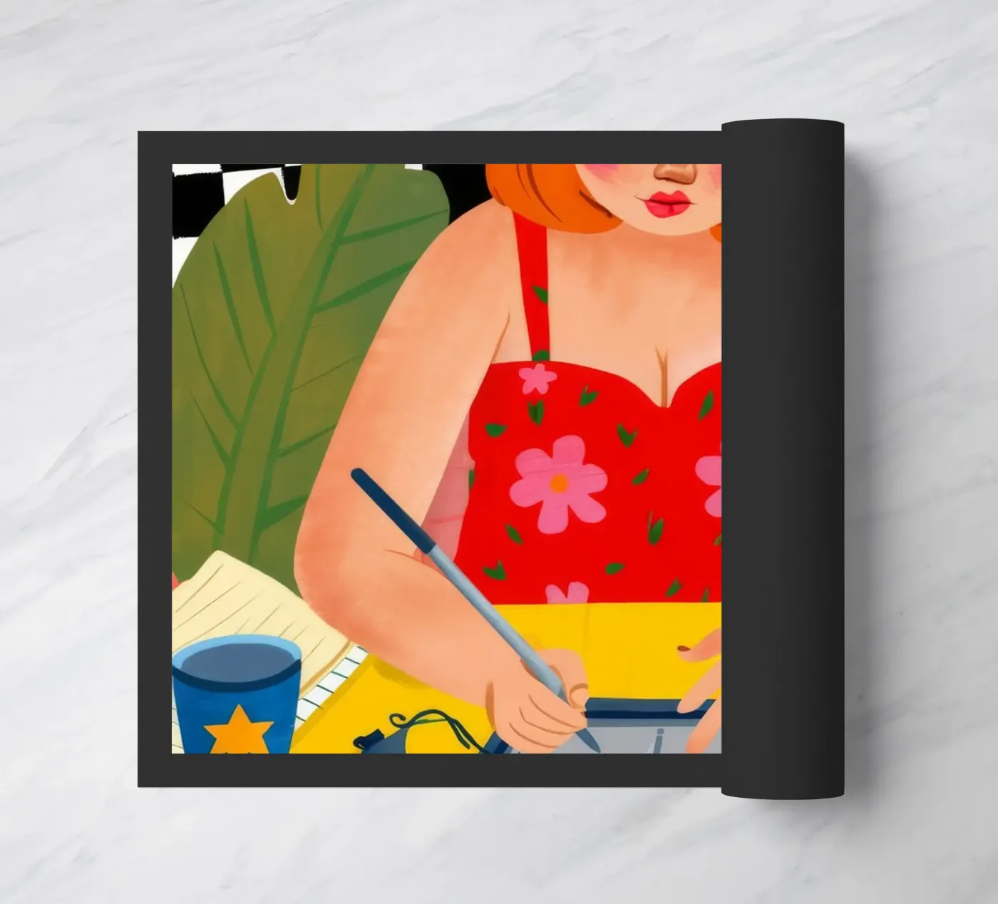 Creatieve studio Bloom deurmat van Aurora Muse