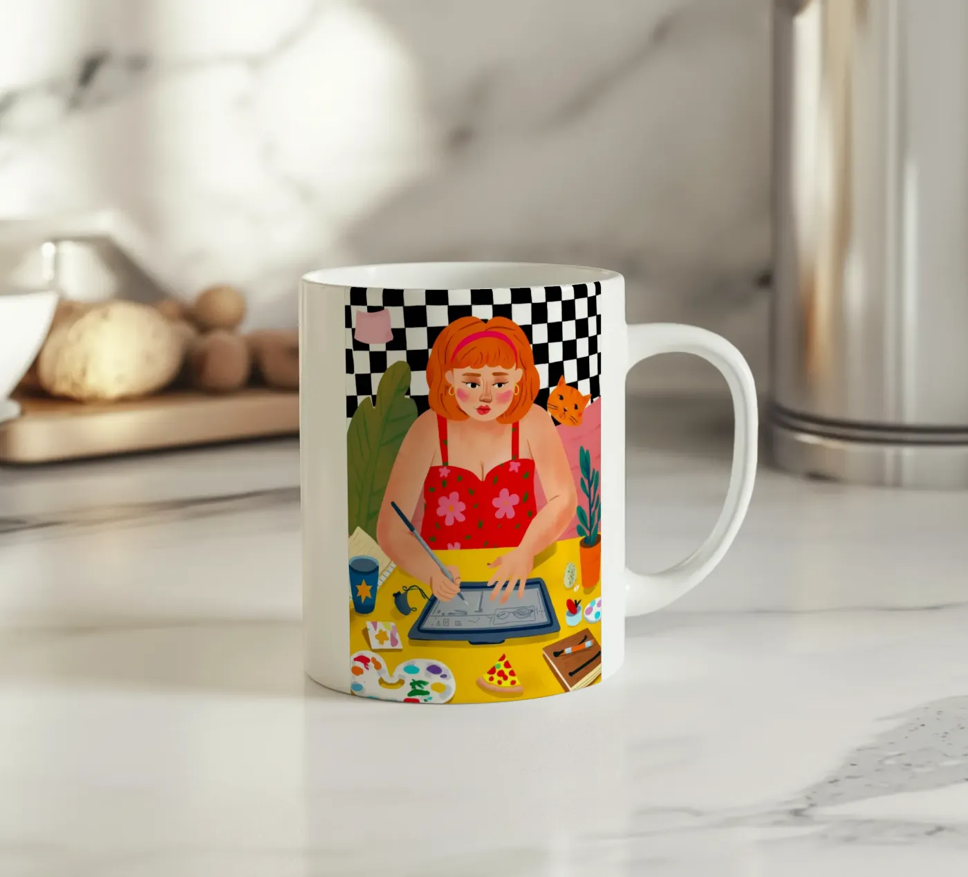 Creative Studio Bloom ceramic mug by Aurora Muse