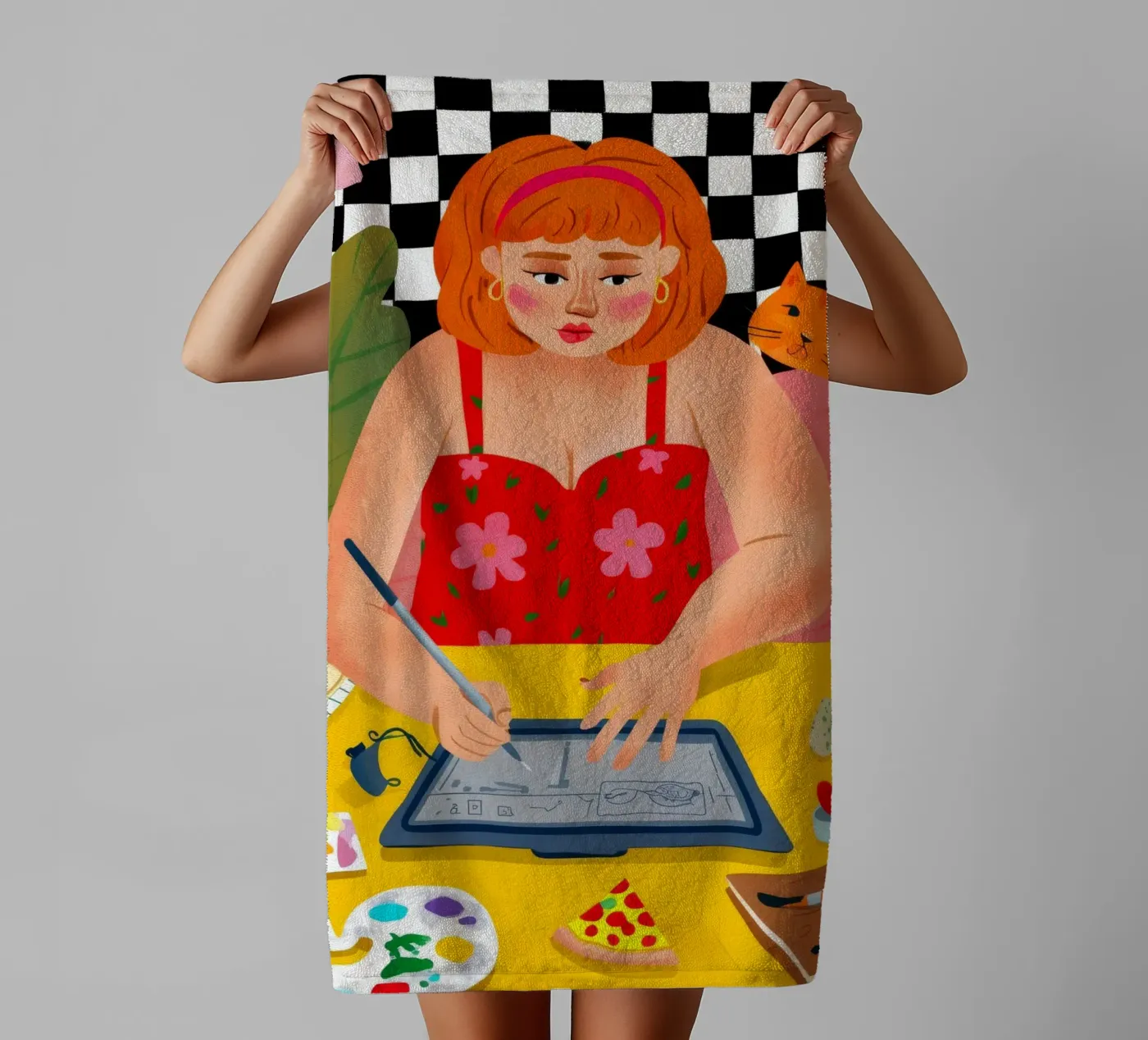 Creative Studio Bloom towel by Aurora Muse