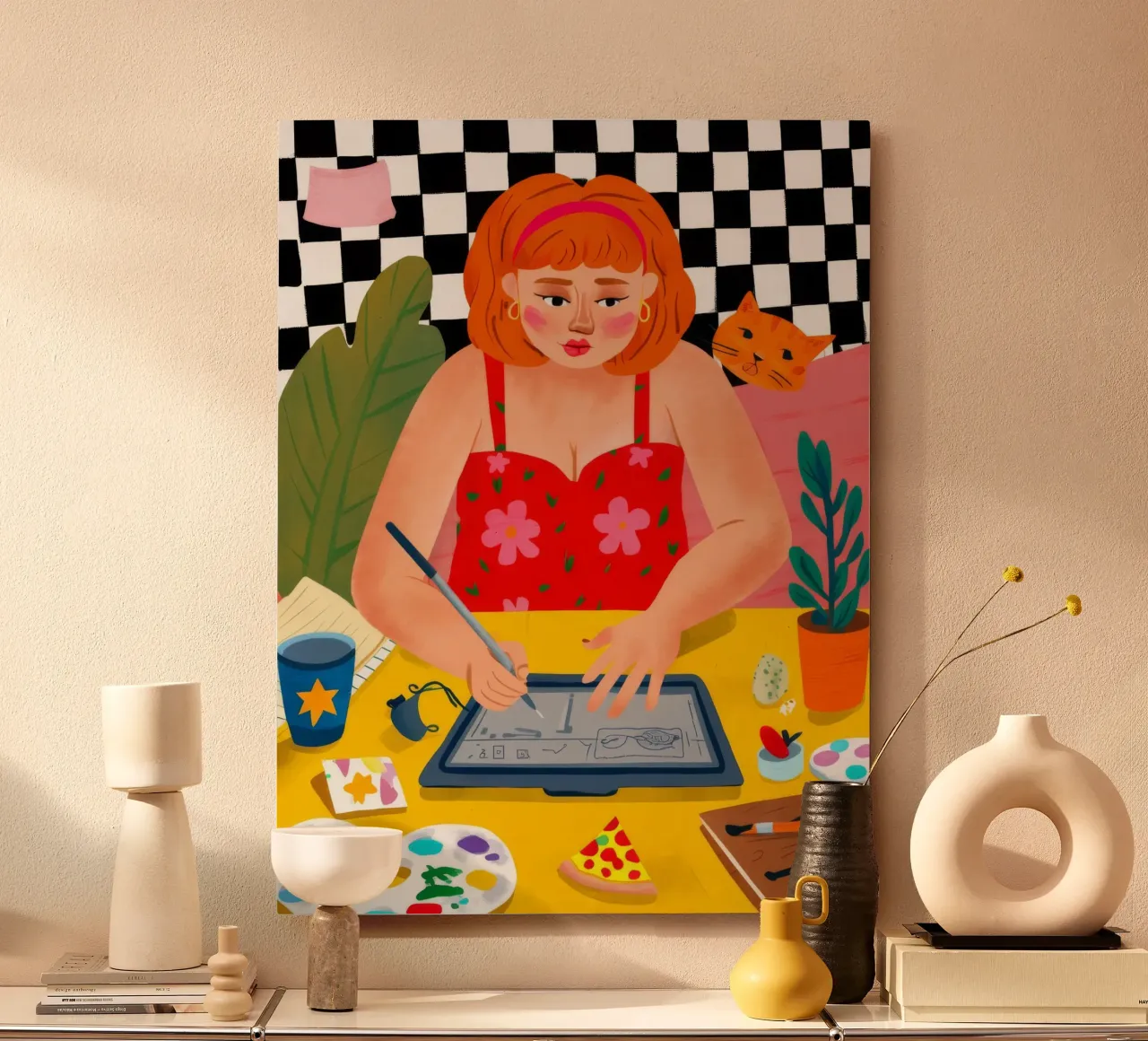 Studio creativo Bloom alluminio dibond da Aurora Muse